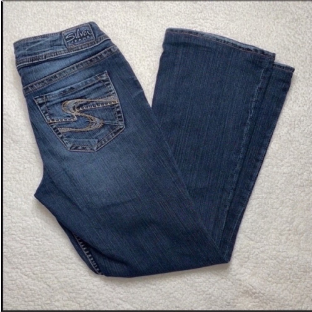 Silver Jeans Dark Blue Bootcut Women Jeans 28x29 - Picture 4 of 11
